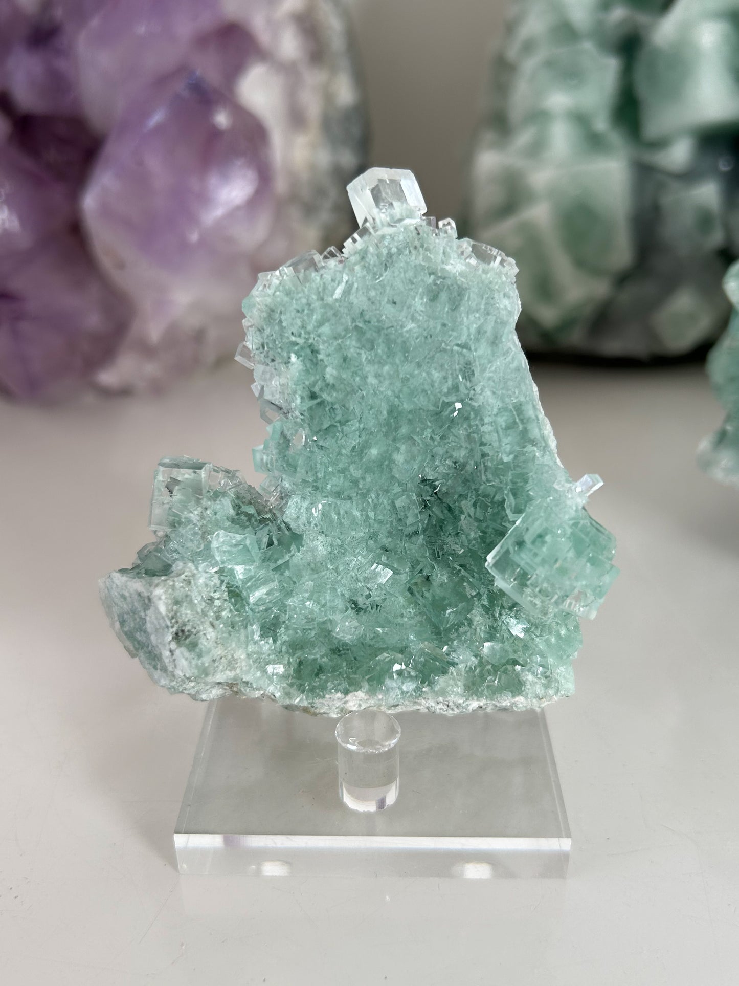[シャンハーリン産] クリアグリーンブルーフローライト ~XHL Clear Green Fluorite~